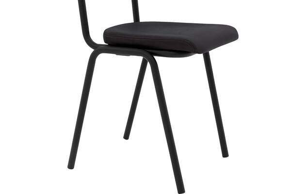 Goossens eetkamerstoel chaplin grijs leer - 8210699-05