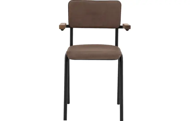 Goossens eetkamerstoel chaplin bruin leer - 8210701-01