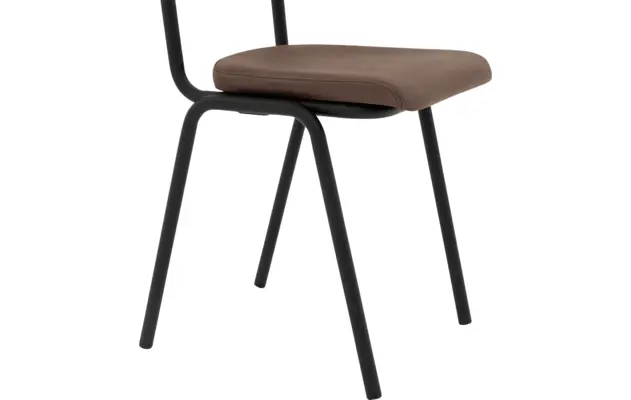 Goossens eetkamerstoel chaplin bruin leer - 8210701-05