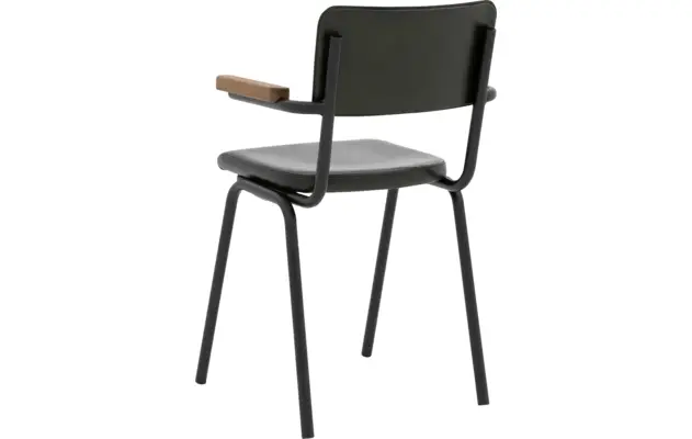 Goossens eetkamerstoel chaplin groen leer - 8210702-02