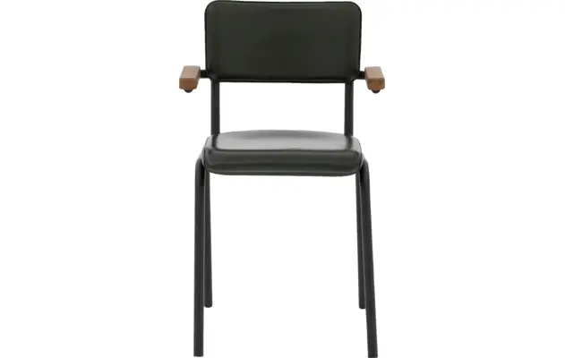 Goossens eetkamerstoel chaplin groen leer - 8210702-03