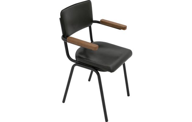 Goossens eetkamerstoel chaplin groen leer - 8210702-04
