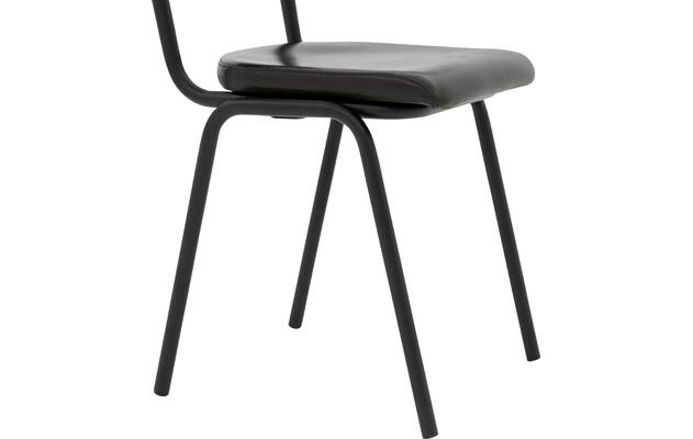 Goossens eetkamerstoel chaplin groen leer - 8210702-05