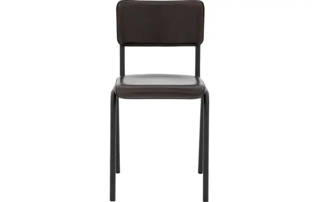 Goossens eetkamerstoel chaplin bruin leer - 8210703-03
