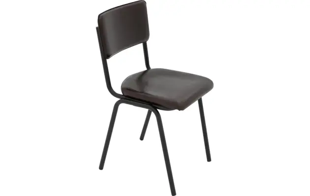 Goossens eetkamerstoel chaplin bruin leer - 8210703-04