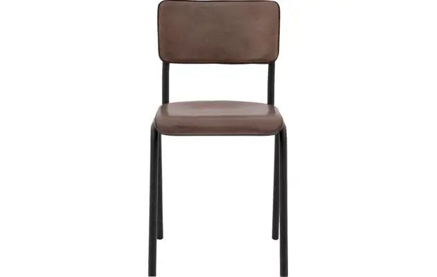 Goossens eetkamerstoel chaplin bruin leer - 8210704-01