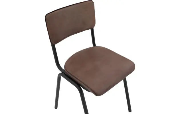 Goossens eetkamerstoel chaplin bruin leer - 8210704-04