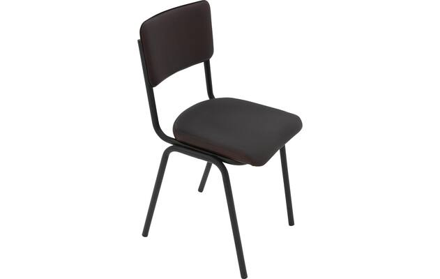 Goossens eetkamerstoel chaplin bruin leer - 8210705-04