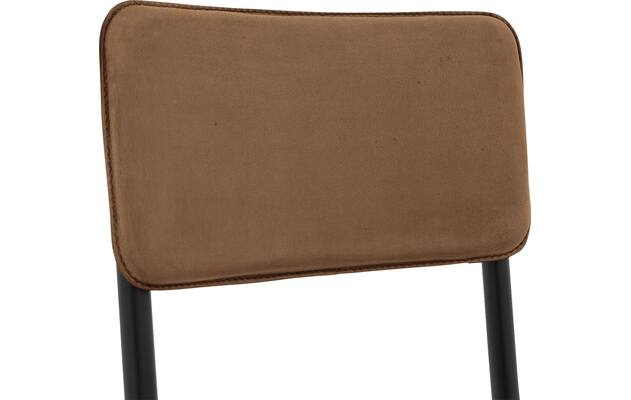 Goossens eetkamerstoel chaplin bruin leer - 8210706-06