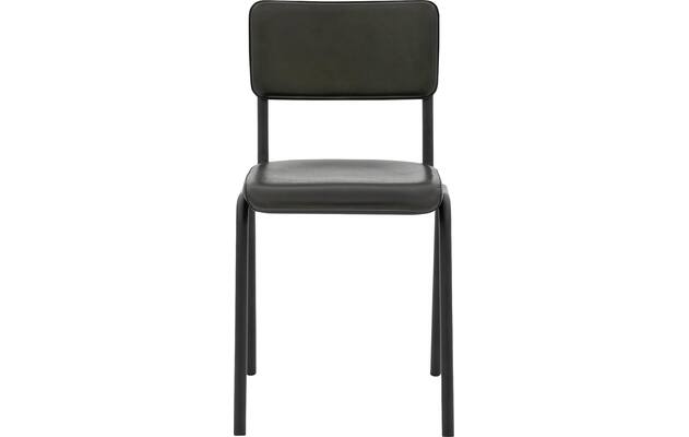 Goossens eetkamerstoel chaplin groen leer - 8210708-03