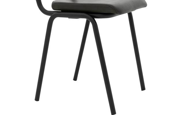 Goossens eetkamerstoel chaplin groen leer - 8210708-05