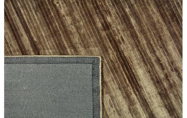 Goossens vloerkleed rib bruin viscose - 8211273-03