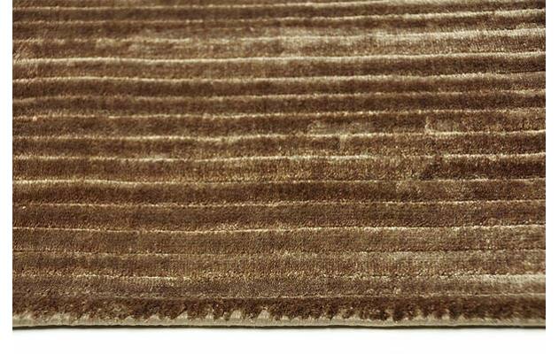Goossens vloerkleed rib bruin viscose - 8211273-04