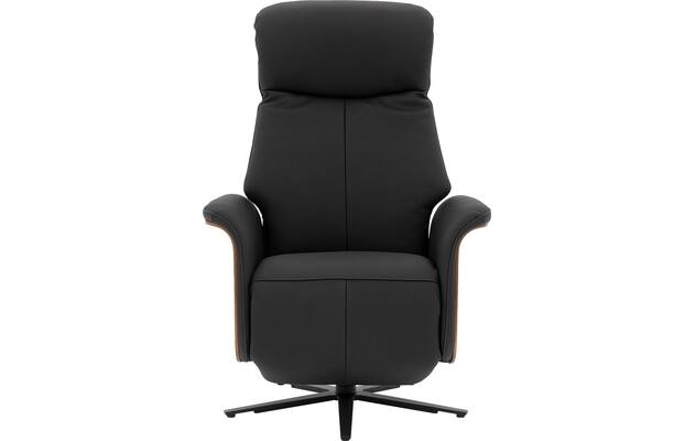 Goossens relaxstoel finesse zwart leer - 8211285-01