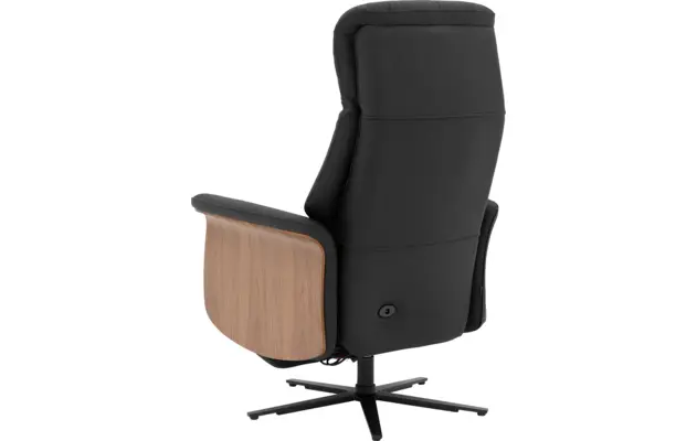 Goossens relaxstoel finesse zwart leer - 8211285-03