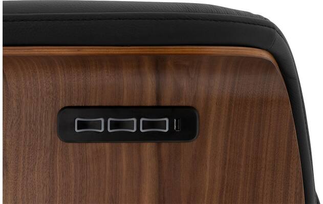 Goossens relaxstoel finesse zwart leer - 8211285-08