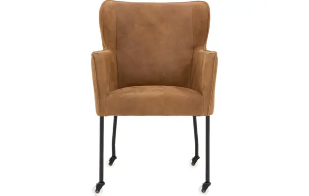 Goossens excellent eetkamerstoel leogang bruin leer - 8211289-01
