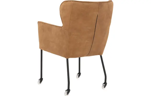 Goossens excellent eetkamerstoel leogang bruin leer - 8211289-03