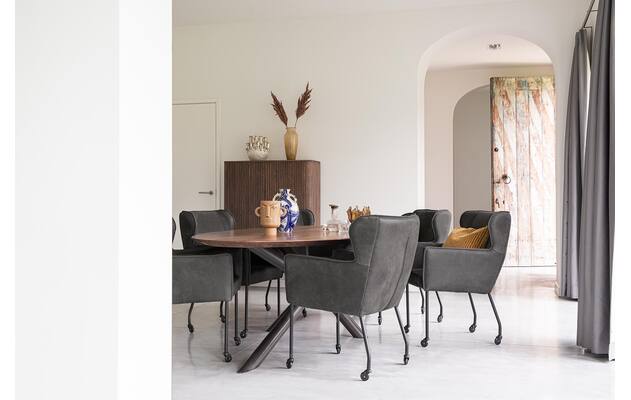 Goossens excellent eetkamerstoel leogang zwart leer - 8211356-omgekleurd-02