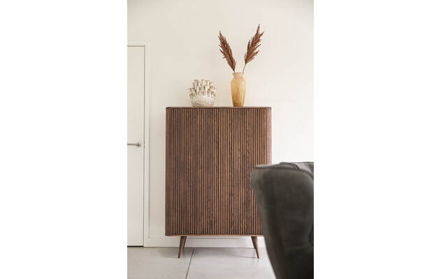 Goossens opbergkast seppe donker bruin eiken - 8211357-01