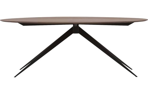 Goossens excellent eettafel uniek donker bruin eiken - 8211503-01