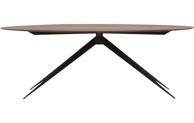 Goossens excellent eettafel uniek donker bruin eiken - 8211504-01