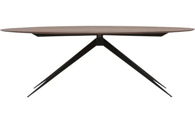 Goossens excellent eettafel uniek donker bruin eiken - 8211505-01