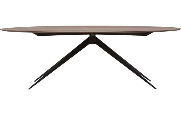 Goossens excellent eettafel uniek donker bruin eiken - 8211506-01