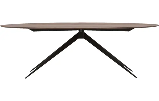 Goossens excellent eettafel uniek donker bruin eiken - 8211506-01