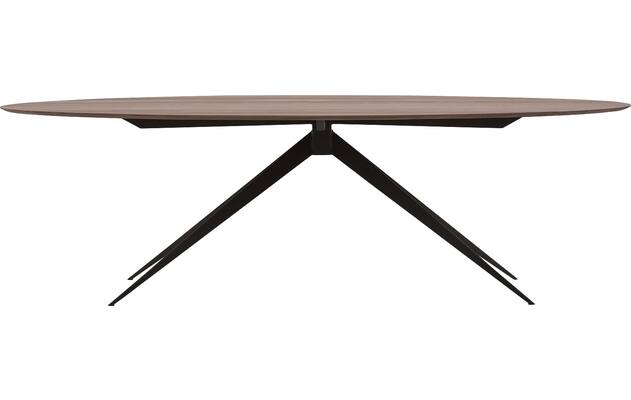 Goossens excellent eettafel uniek donker bruin eiken - 8211507-01