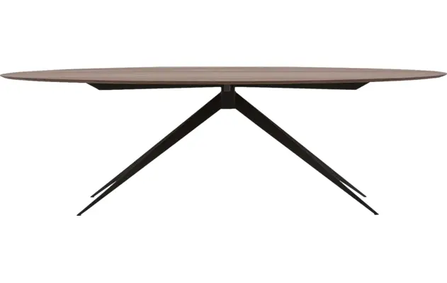 Goossens excellent eettafel uniek donker bruin eiken - 8211507-01