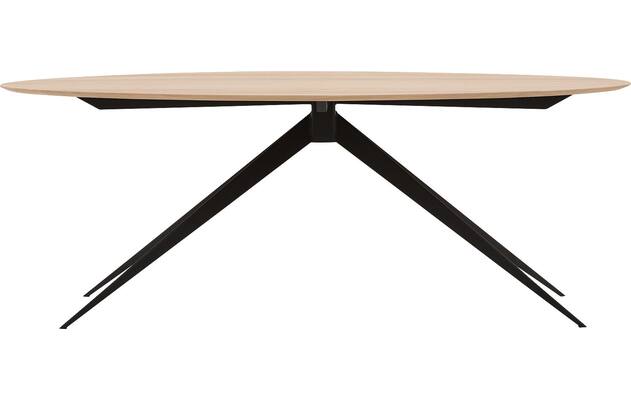 Goossens excellent eettafel uniek blank eiken - 8211524-01