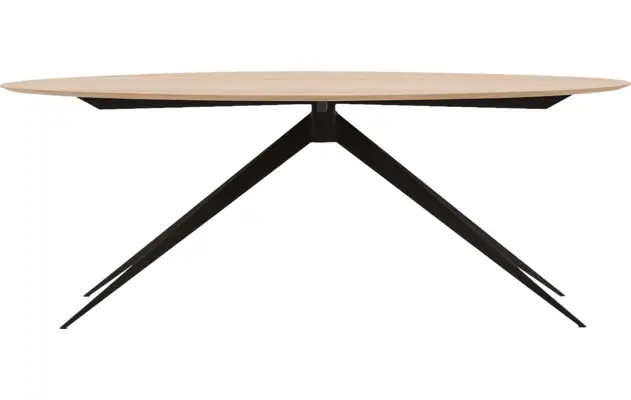 Goossens excellent eettafel uniek blank eiken - 8211524-01
