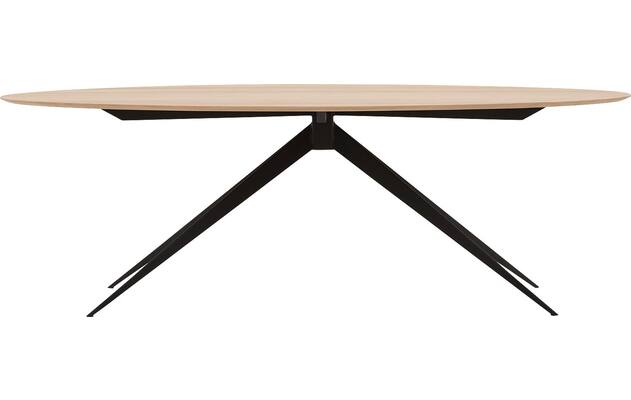 Goossens excellent eettafel uniek blank eiken - 8211526-01