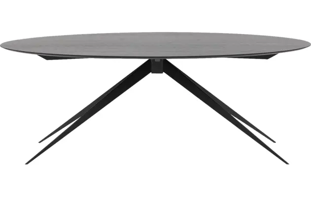 Goossens excellent eettafel uniek zwart eiken - 8211532-01