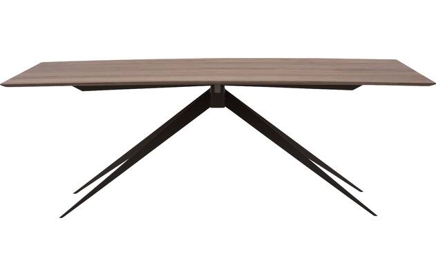 Goossens excellent eettafel uniek donker bruin eiken - 8211546-01