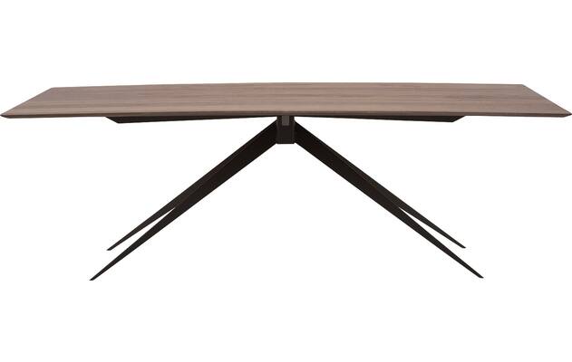 Goossens excellent eettafel uniek donker bruin eiken - 8211547-01