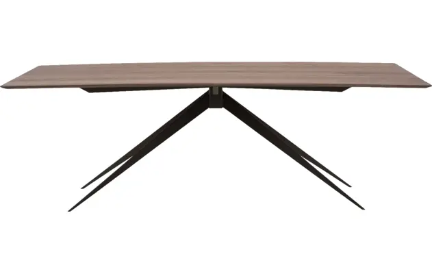 Goossens excellent eettafel uniek donker bruin eiken - 8211547-01
