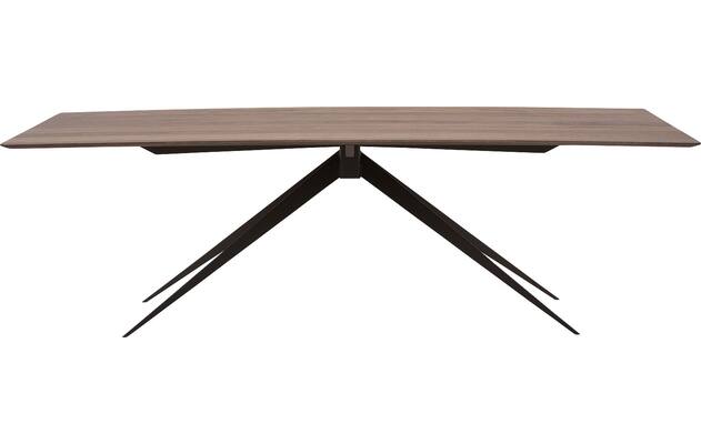 Goossens excellent eettafel uniek donker bruin eiken - 8211548-01