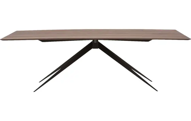 Goossens excellent eettafel uniek donker bruin eiken - 8211548-01