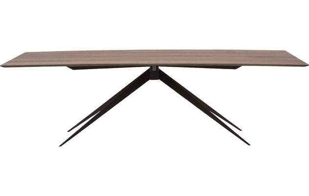 Goossens excellent eettafel uniek donker bruin eiken - 8211549-01