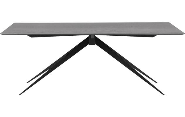 Goossens excellent eettafel uniek zwart eiken - 8211574-01