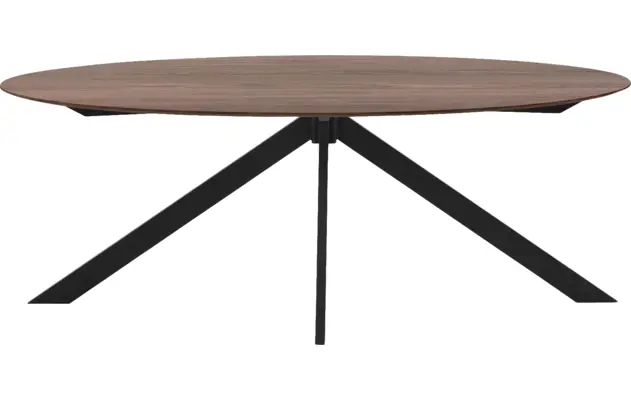 Goossens excellent eettafel uniek donker bruin eiken - 8211587-02