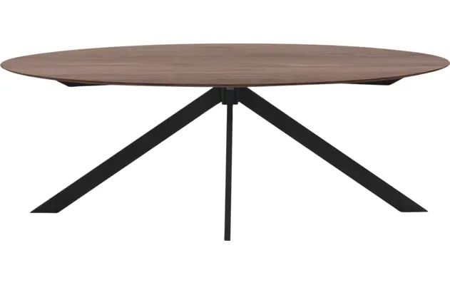 Goossens excellent eettafel uniek donker bruin eiken - 8211588-02