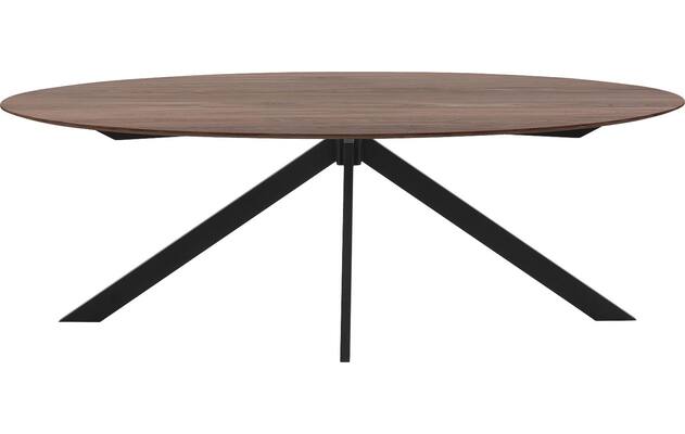 Goossens excellent eettafel uniek donker bruin eiken - 8211589-02