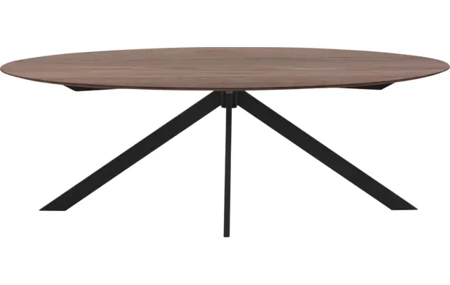 Goossens excellent eettafel uniek donker bruin eiken - 8211589-02