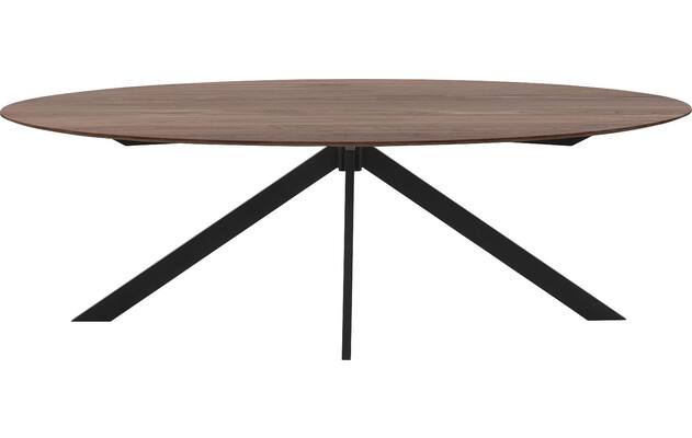 Goossens excellent eettafel uniek donker bruin eiken - 8211590-02
