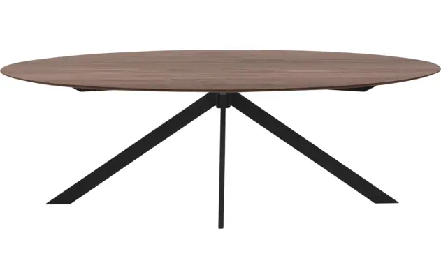 Goossens excellent eettafel uniek donker bruin eiken - 8211590-02