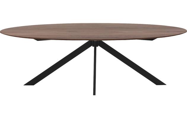Goossens excellent eettafel uniek donker bruin eiken - 8211591-02