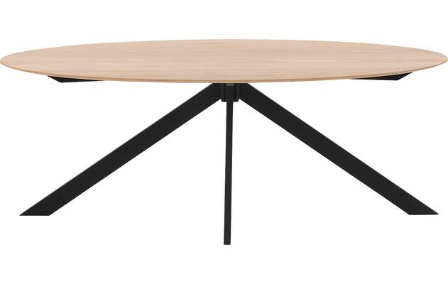 Goossens excellent eettafel uniek blank eiken - 8211608-02